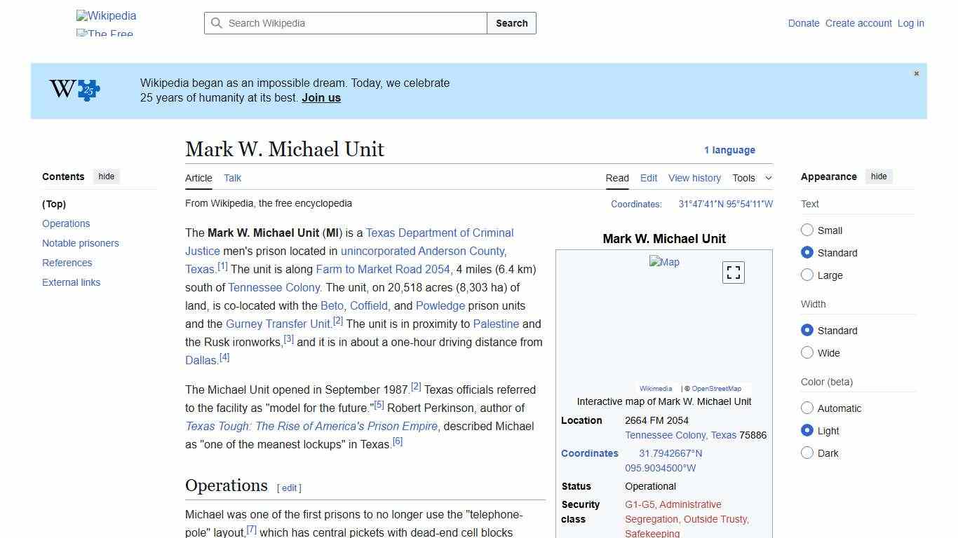 Mark W. Michael Unit - Wikipedia